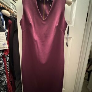 Elegant Purple Sleeveless Dress